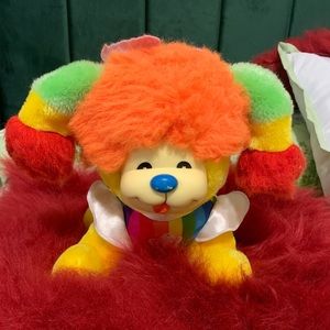 Rainbow Brite Puppy Brite 80’s Plush Dog Retro Vintage Kawaii Cartoon 1980